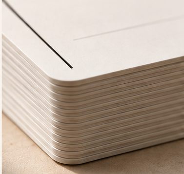Close-up of a stack of Focus Cards with rounded corners